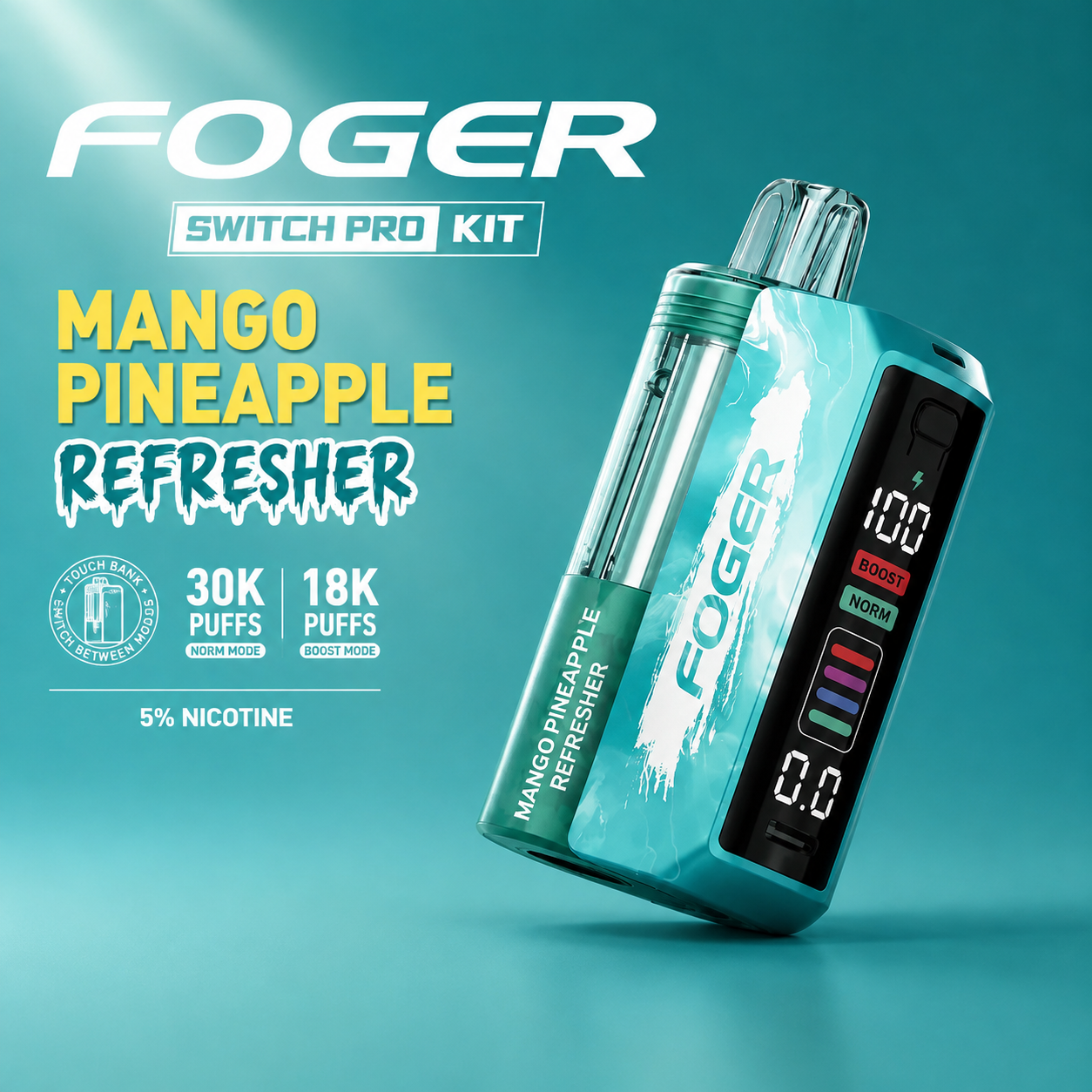 Mango Pineapple Refresher - Foger Switch Pro 30K Kit Disposable Vape